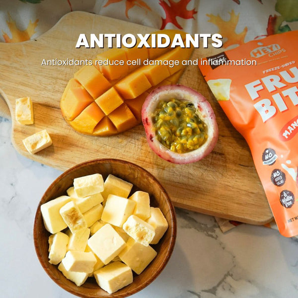 Hey Chips Mango Passion Fruit Bites No sugar added gluten-free halal