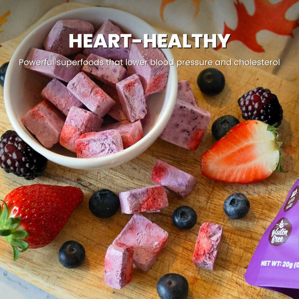 Hey Chips Mixed Berry Fruit Bites No sugar added gluten-free halal