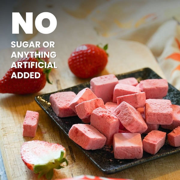 Hey Chips Strawberry Fruit Bites No sugar added gluten-free halal