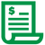 Payment icon in green.